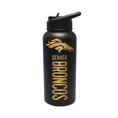Denver Broncos The Memory Company 32oz. Stainless Steel Gold Lettering Tumbler