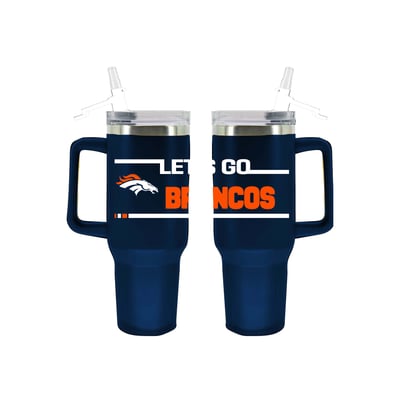 Denver Broncos The Memory Company 40oz. Stainless Steel Team Color Tumbler with Flip Straw