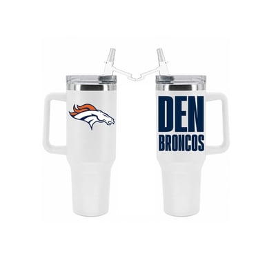 Denver Broncos The Memory Company 40oz. Stainless Steel Tumbler with Flip Straw