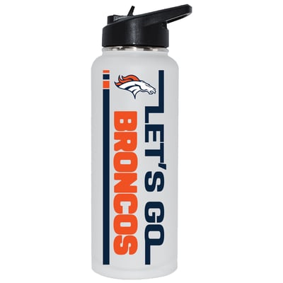 Denver Broncos The Memory Company Let's Go 34oz. Stainless Steel Quencher Bottle