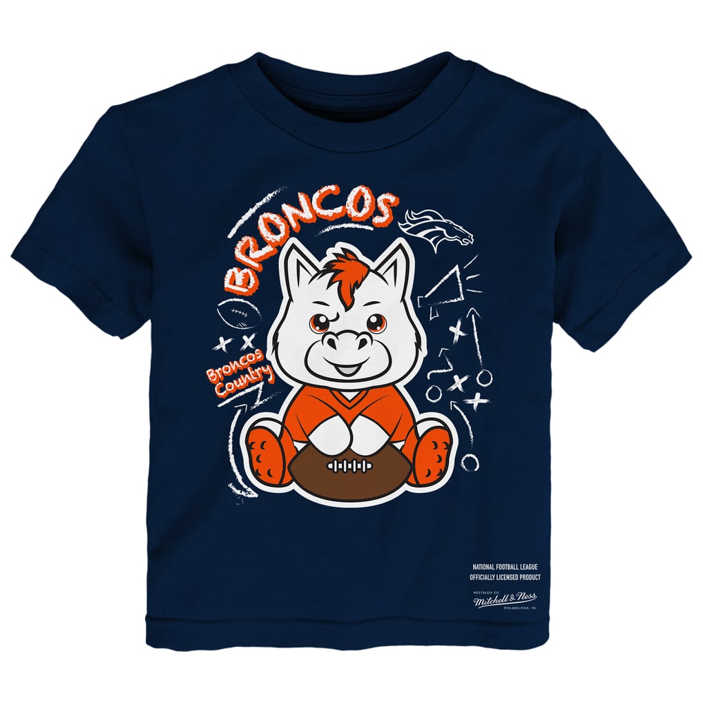 Toddler Mitchell & Ness  Navy/Gray Denver Broncos Two-Pack Sketched Up T-Shirt Set