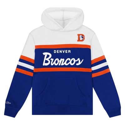 Denver Broncos Mitchell & Ness Toddler Head Coach Hoodie - Royal