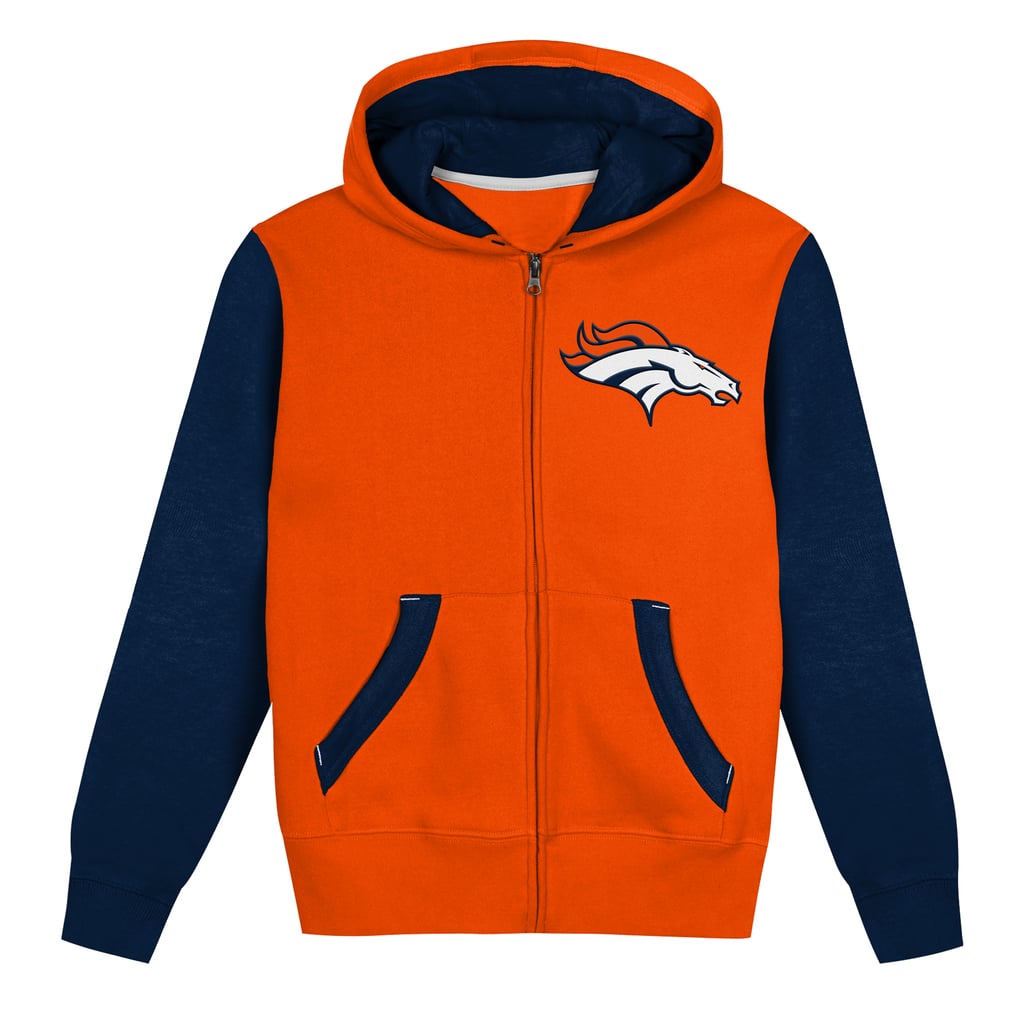 Toddler Outerstuff  Orange/Navy Denver Broncos Stadium Colorblock Full-Zip Hoodie