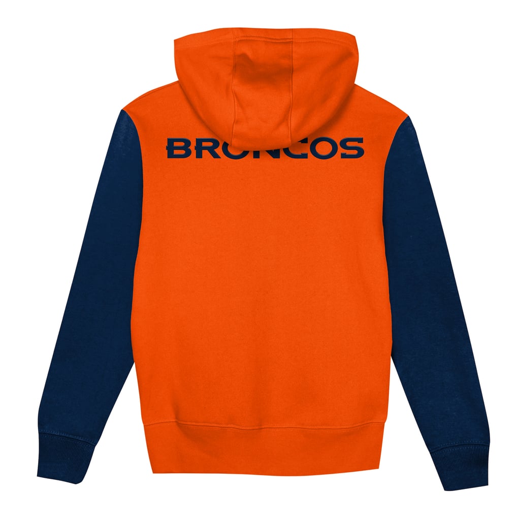 Toddler Outerstuff  Orange/Navy Denver Broncos Stadium Colorblock Full-Zip Hoodie