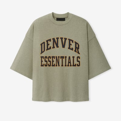 Denver Broncos Fear of God x NFL Unisex Merch T-Shirt - Heather Gray