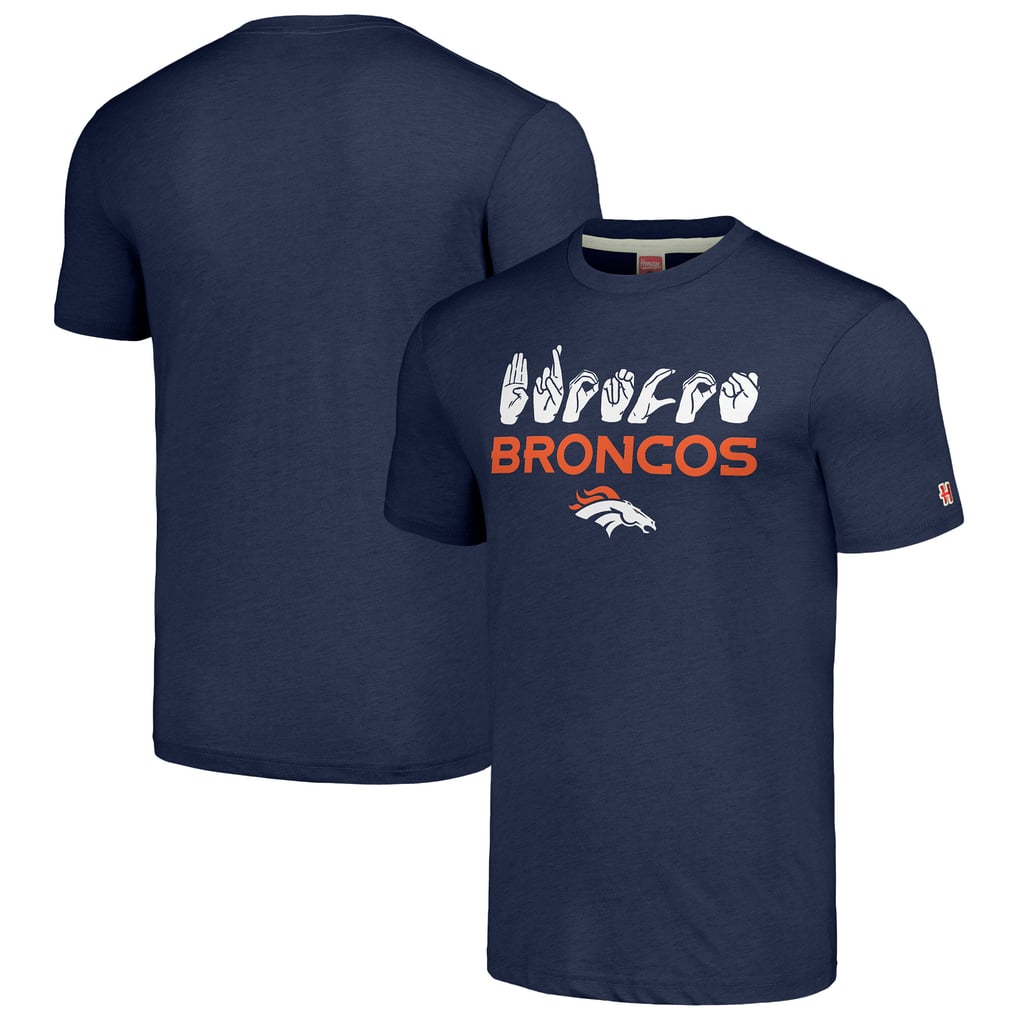 Unisex Homage Navy Denver Broncos The NFL ASL Collection by Love Sign ...