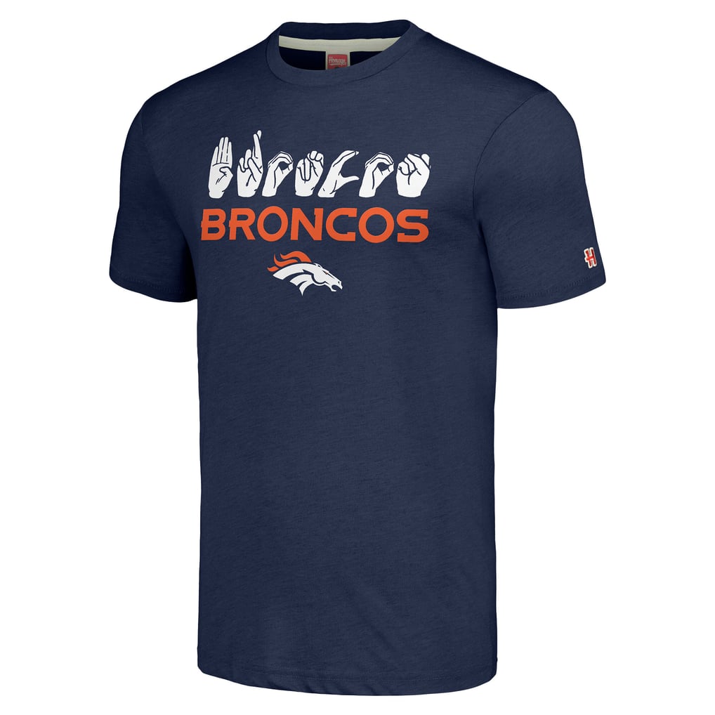 Unisex Homage Navy Denver Broncos The NFL ASL Collection by Love Sign ...