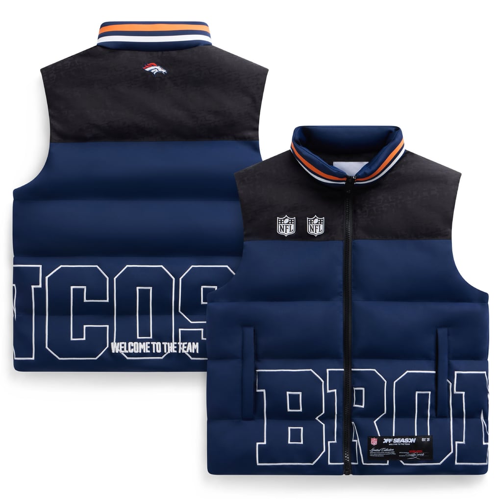 Unisex  Navy Denver Broncos Team Puffer Vest