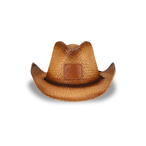 Unisex New Era Brown Denver Broncos Dutton Curved Brim Straw Hat display picture 1
