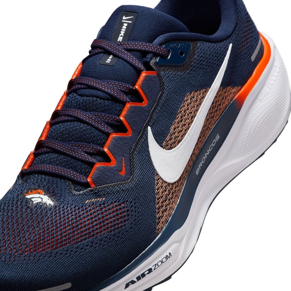 Unisex Denver Broncos Nike Navy Zoom Pegasus 41 Running Shoes display picture 2