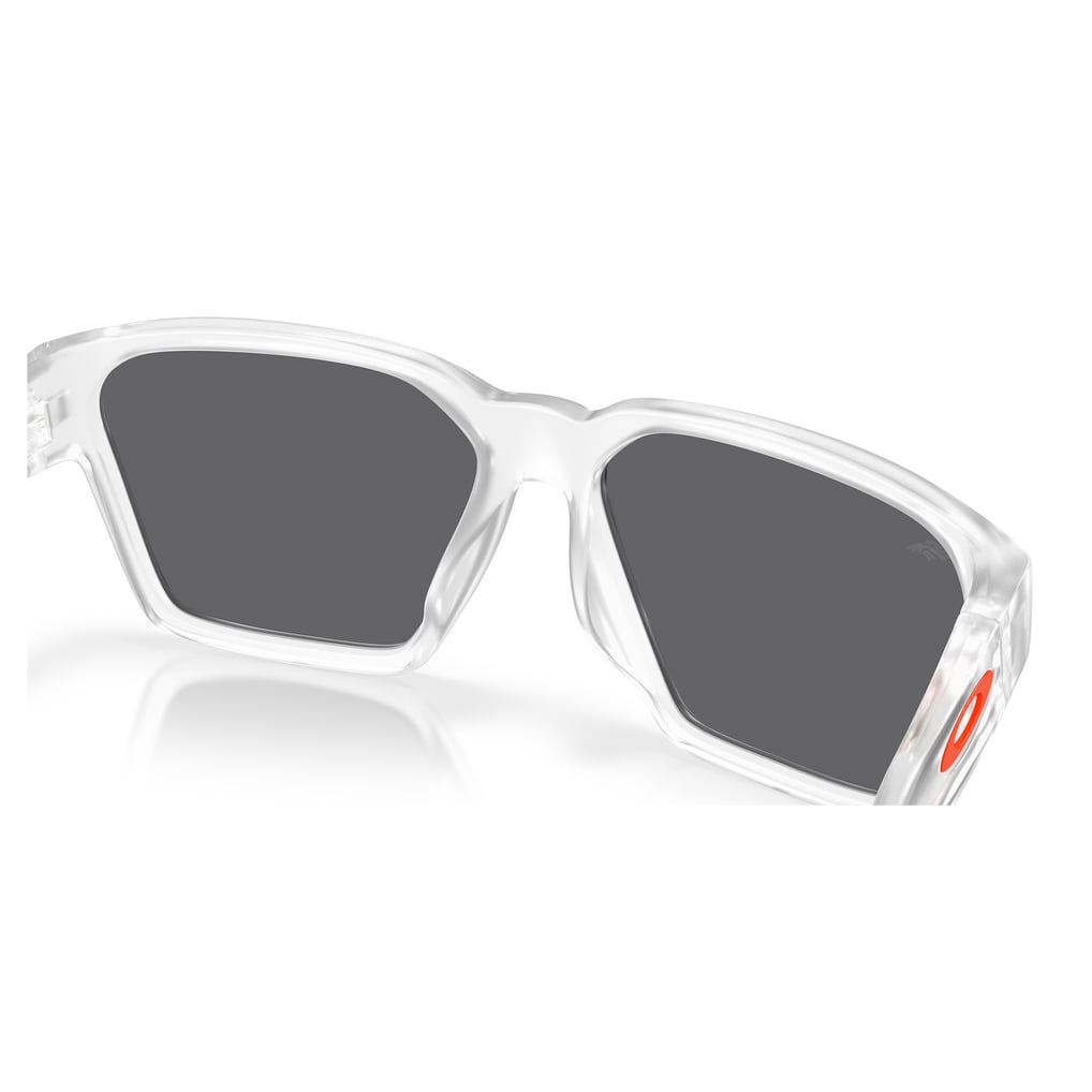 Unisex Oakley Denver Broncos Briza Matte Clear Sunglasses with Prizm Black Polarized Lenses