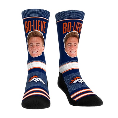 Bo Nix Denver Broncos Rock Em Unisex Playmaker Crew Socks