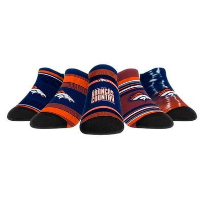  Denver Broncos Rock Em Unisex Super Fan Five-Pack Low-Cut Socks Set - 