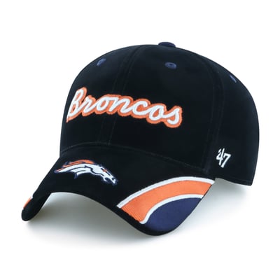 Denver Broncos '47 Women's Velvet Denim Script MVP Adjustable Hat - Black