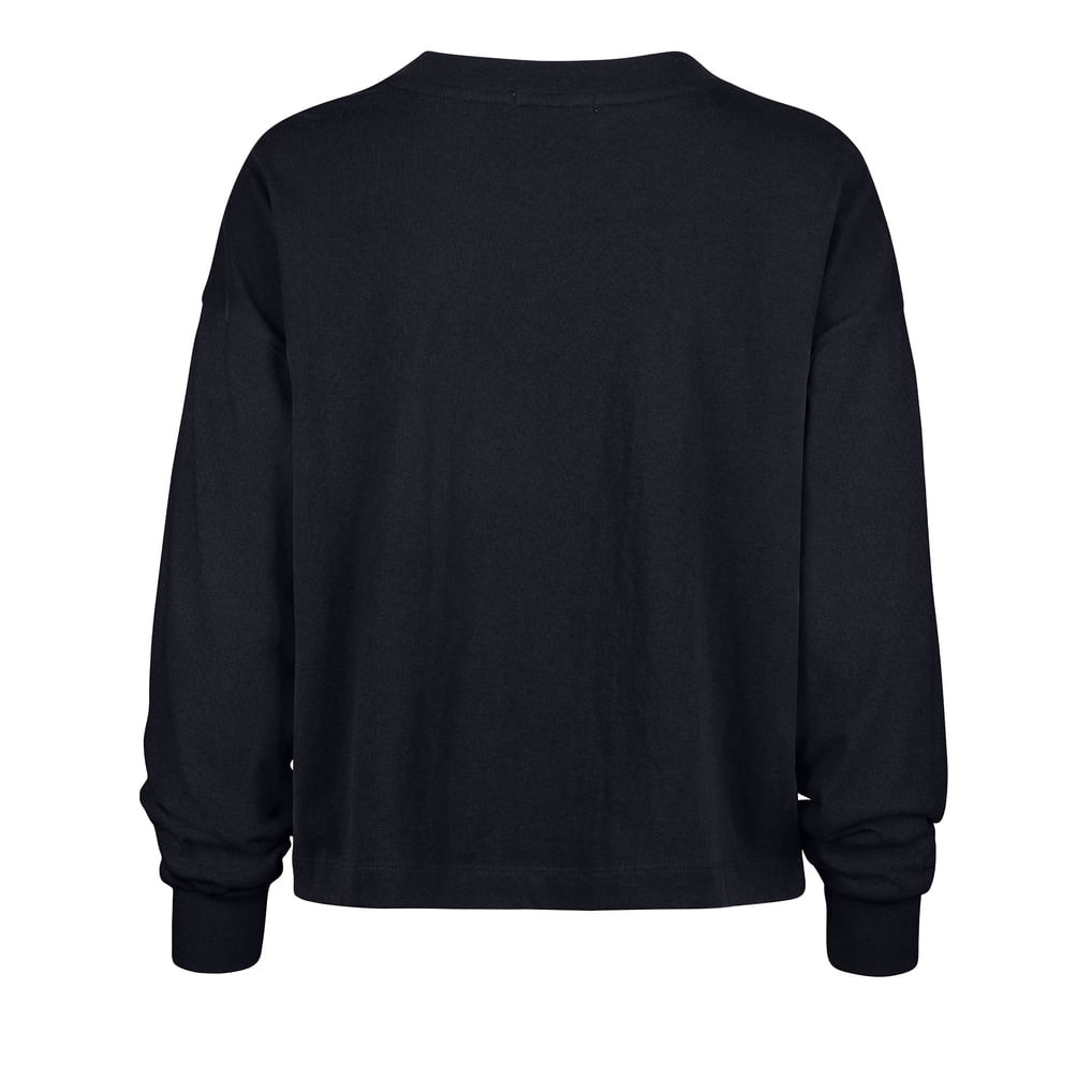 Women's '47  Navy Denver Broncos Stacked Sydney Long Sleeve T-Shirt