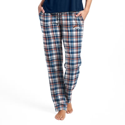  Denver Broncos Concepts Sport Women's Medley Plaid Pants - Navy