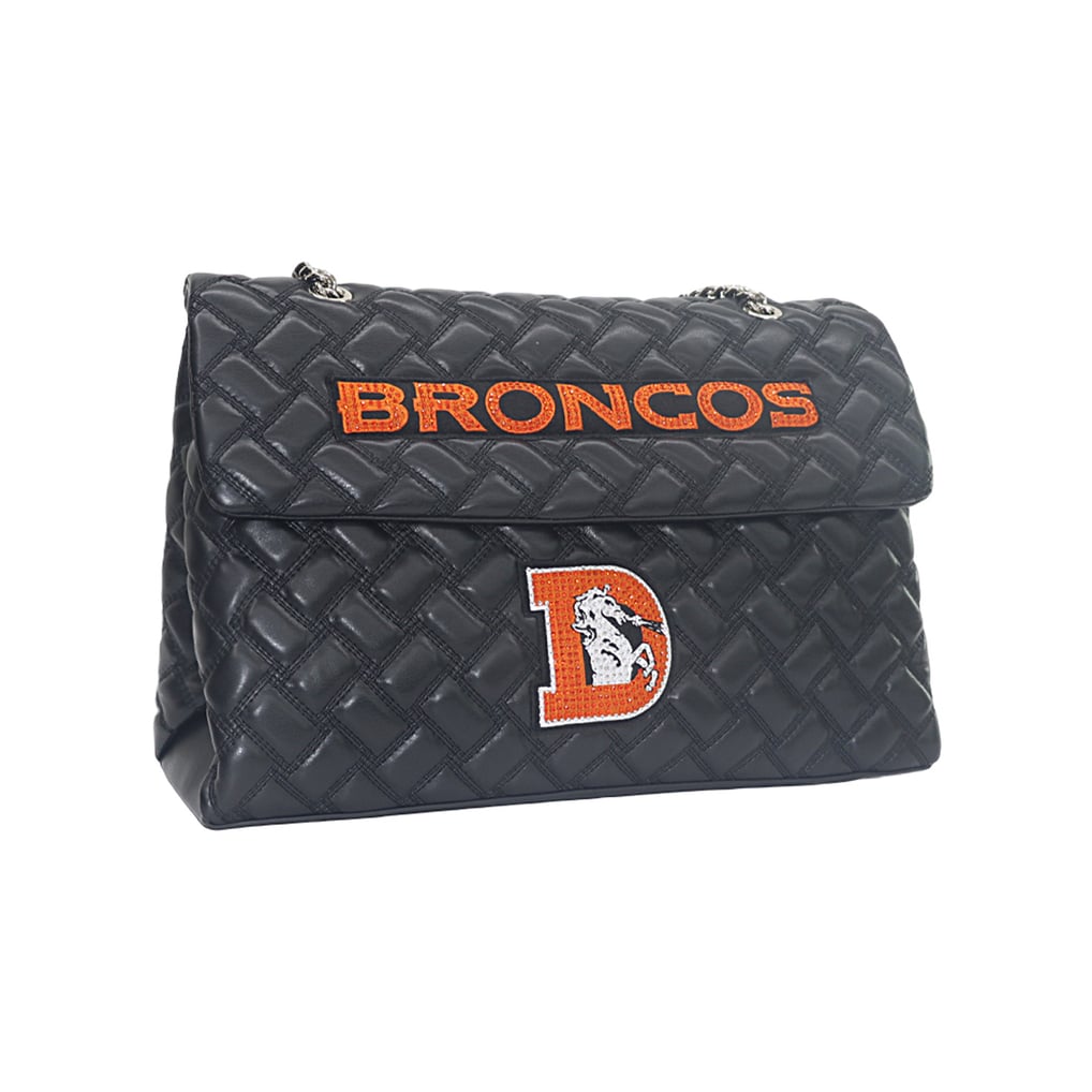 Women's Cuce Black Denver Broncos Vegan Leather Oversized Tote Bag
