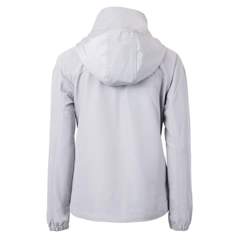 Women's Cutter & Buck Gray Denver Broncos  Charter Eco Recycled Half-Zip Hooded Anorak Jacket