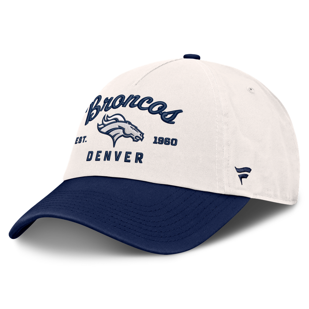 Women's Fanatics  Cream Denver Broncos Manifest Adjustable Hat
