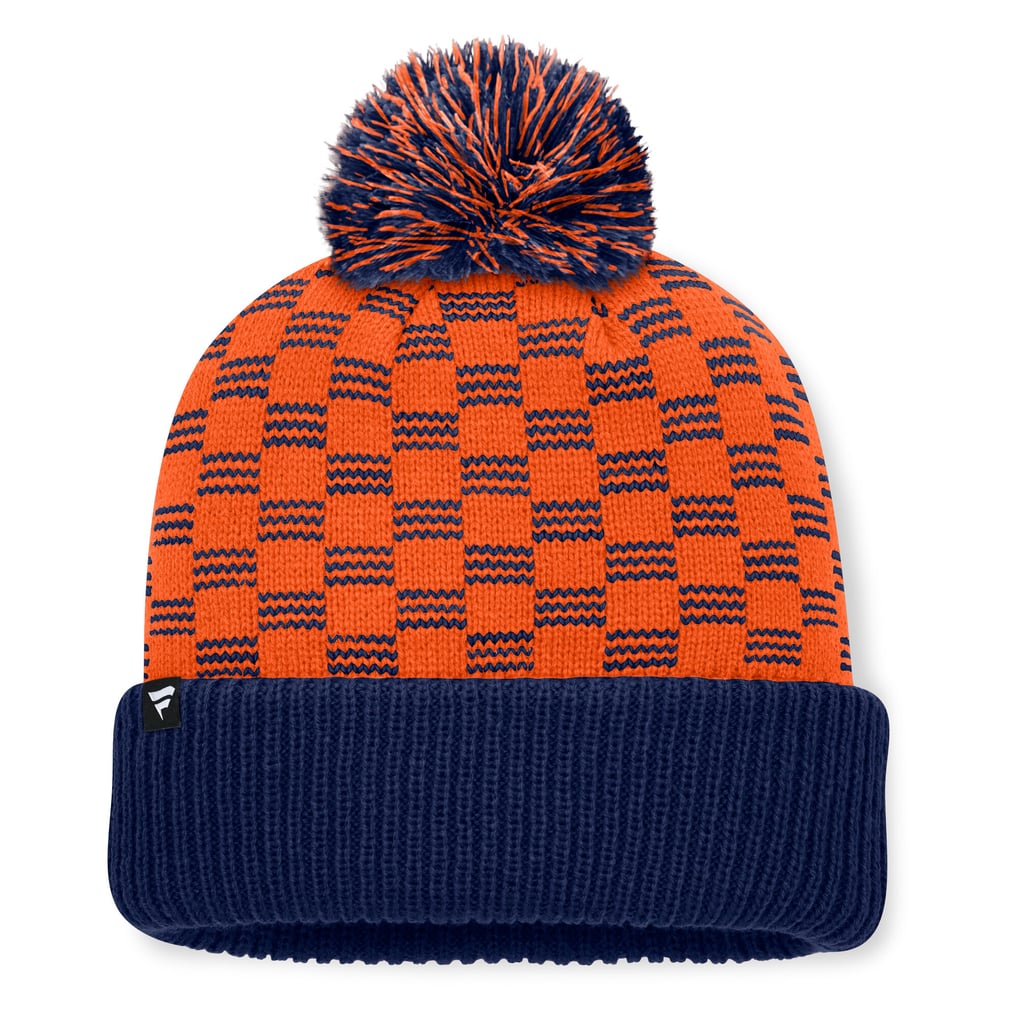 Women's Fanatics  Navy Denver Broncos Relic Cuffed Knit Hat with Pom