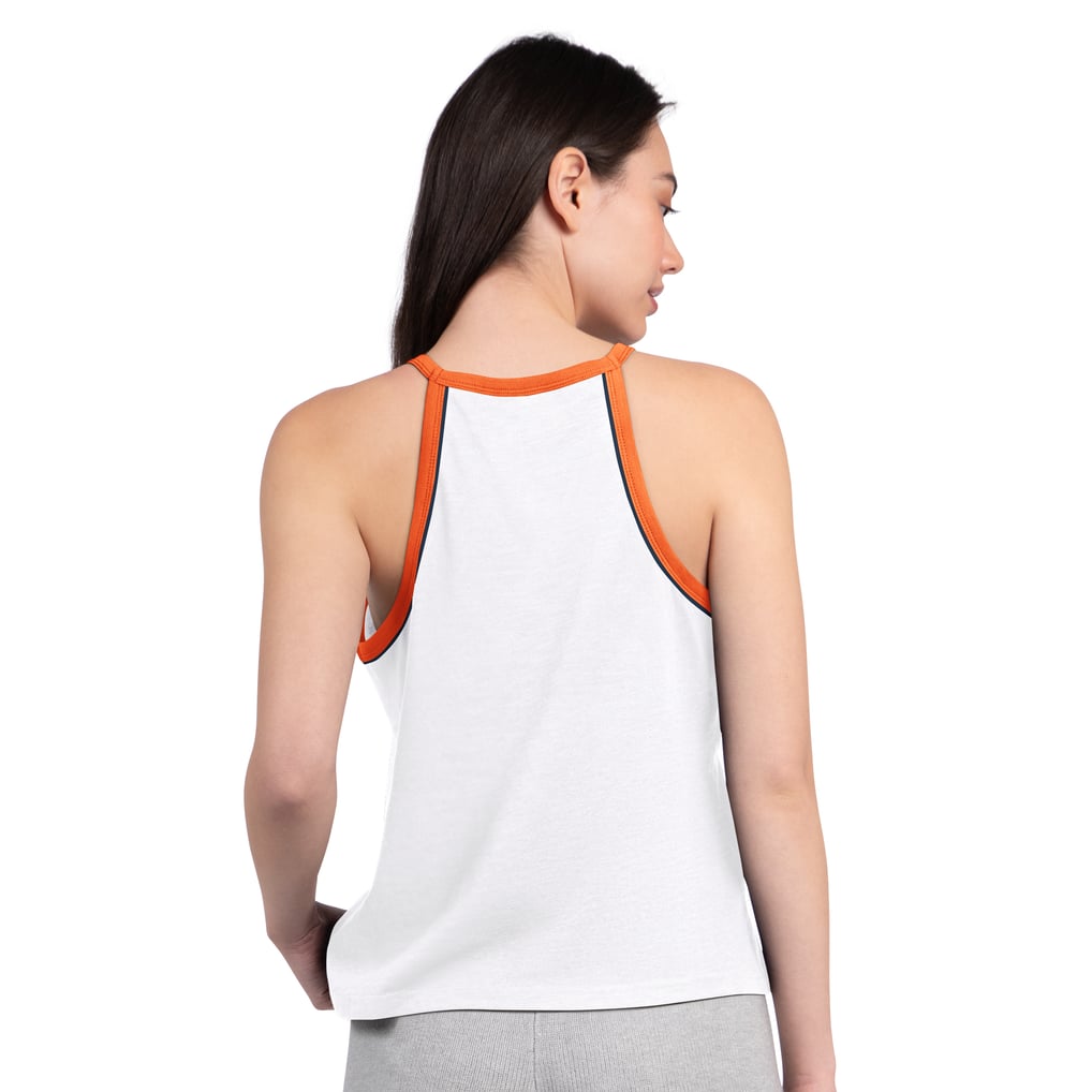 Women's G-III 4Her by Carl Banks  White Denver Broncos Redemption Win Slub Tank Top