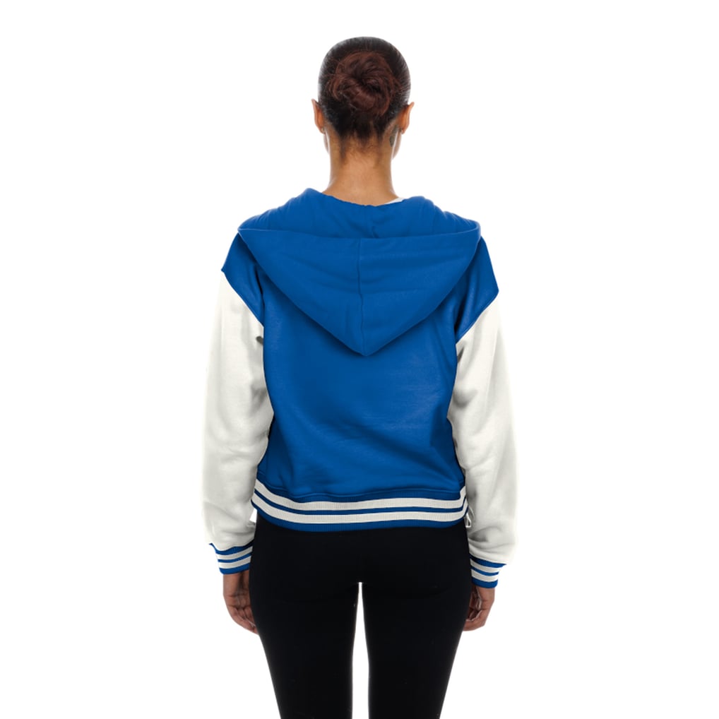 Women's New Era  Denver Broncos Royal Throwback Full-Snap Hooded Jacket