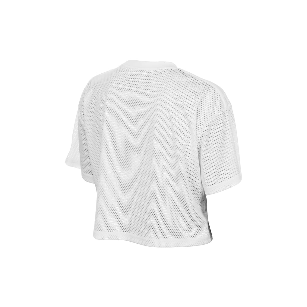 Women's New Era  White Denver Broncos Summer Mesh Cropped Boxy T-Shirt