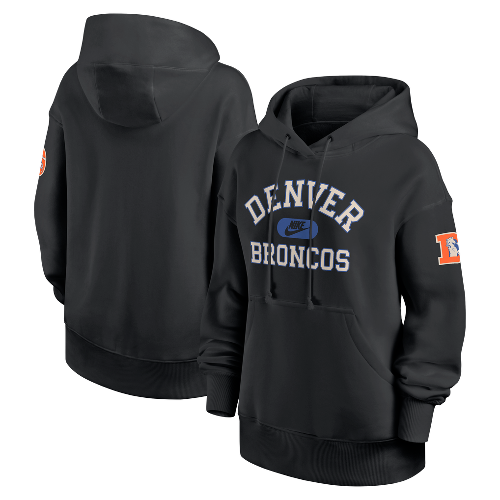 Women's Nike Black Denver Broncos Oversized Legacy Phoenix Hoodie