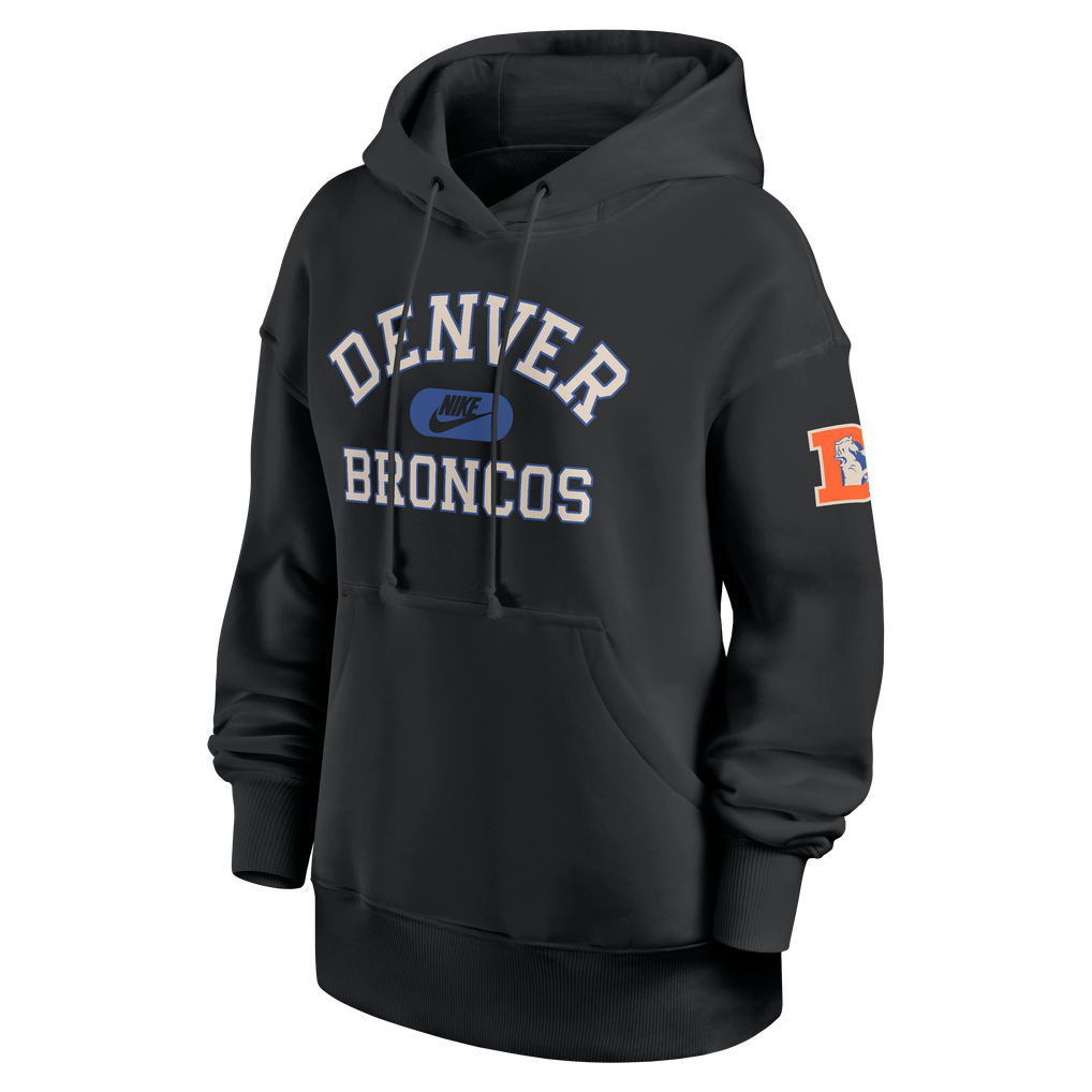 Women's Nike Black Denver Broncos Oversized Legacy Phoenix Hoodie