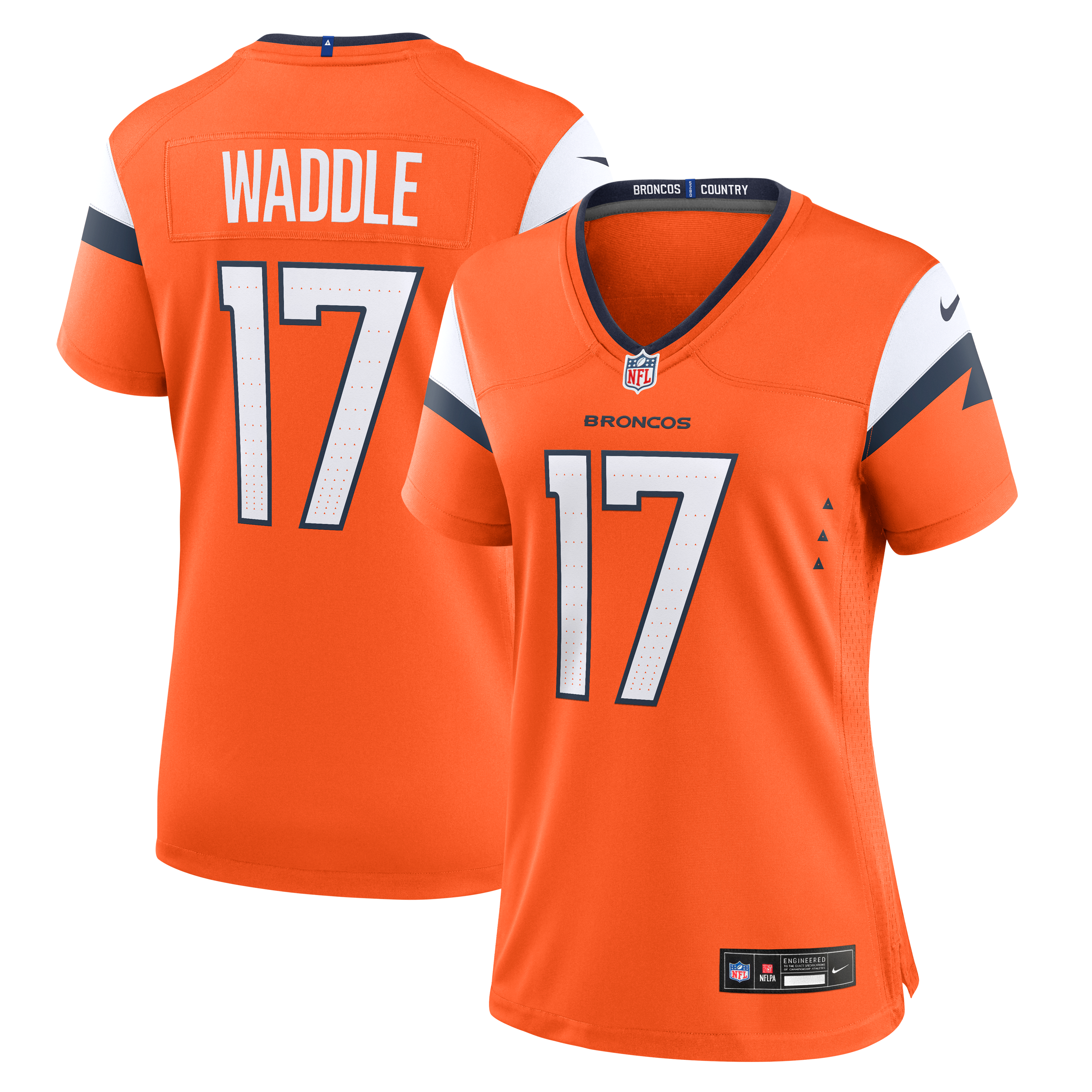 Jaylen Waddle Denver Broncos Women's Game Jersey Orange
