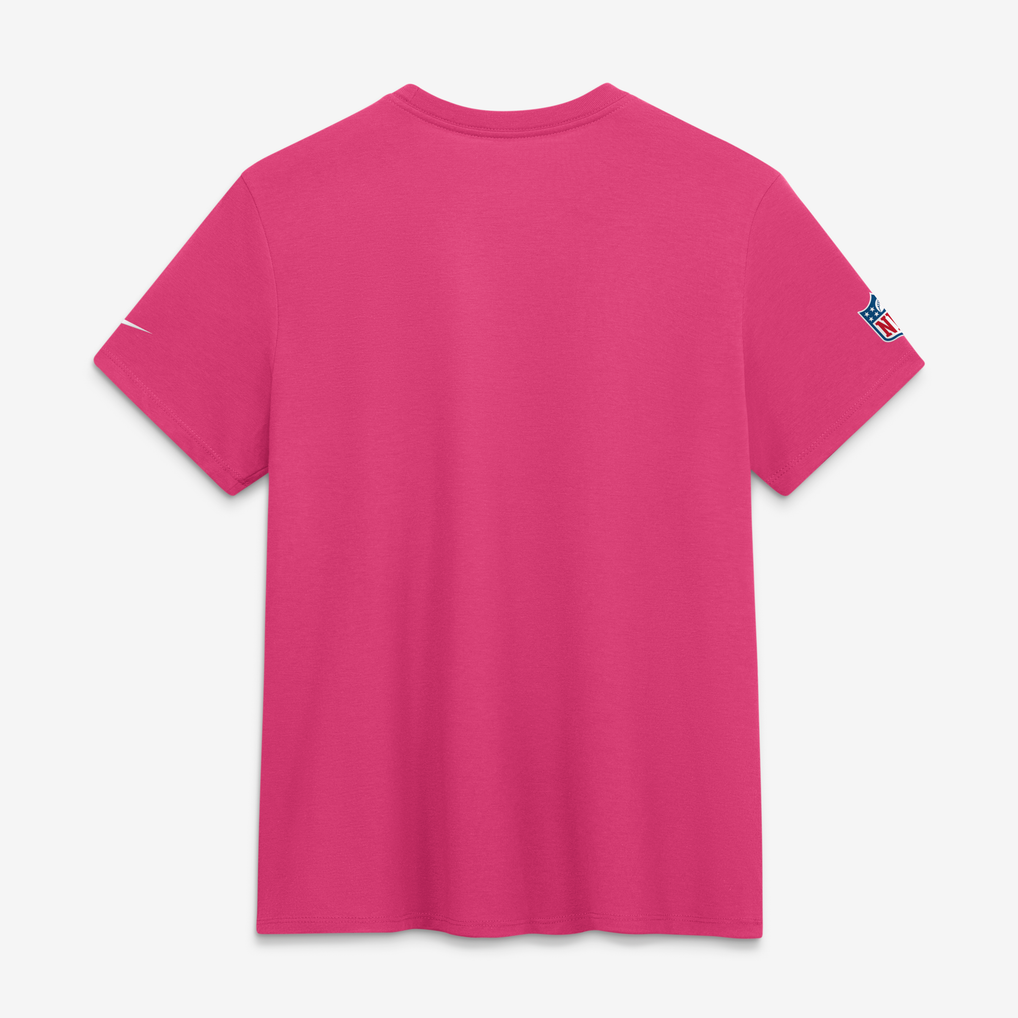 Women's Nike  Pink Denver Broncos 2026 NFL Crucial Catch Tri-Blend Dri-FIT T-Shirt