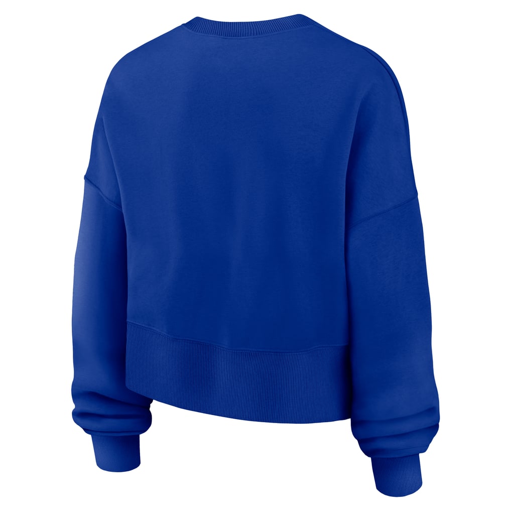 Women's Nike  Royal Denver Broncos Oversized Phoenix Fleece Sweatshirt
