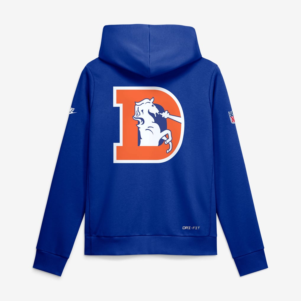 Women's Nike  Royal Denver Broncos Sideline Standard Issue Alternate Dri-FIT Hoodie