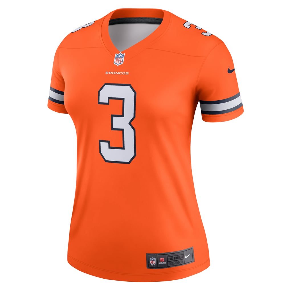 Bocos Color Code Women's Denver Broncos Russell Wilson Nike Orange Color Rush Legend ...