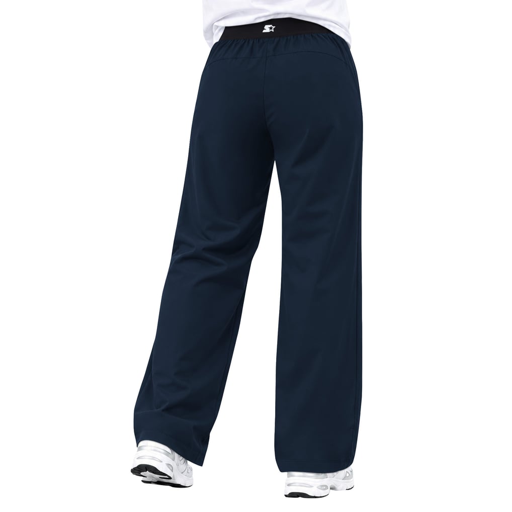 Women's Starter Navy Denver Broncos Athleisure Wide-Leg Trousers