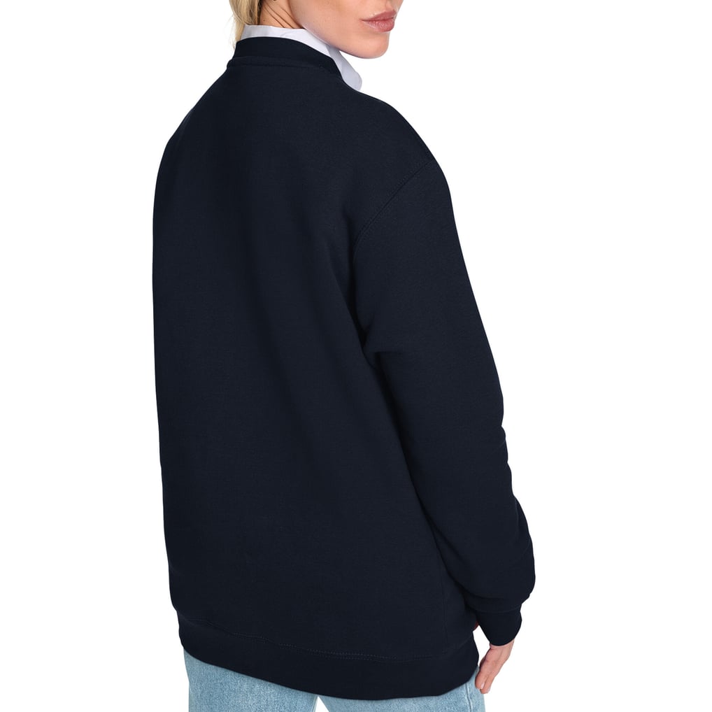 Women's Starter Navy Denver Broncos Pennant Fleece Sweatshirt