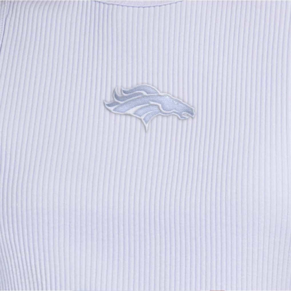 Women's Starter Pastel Blue Denver Broncos Travel Pastels Cropped Tank