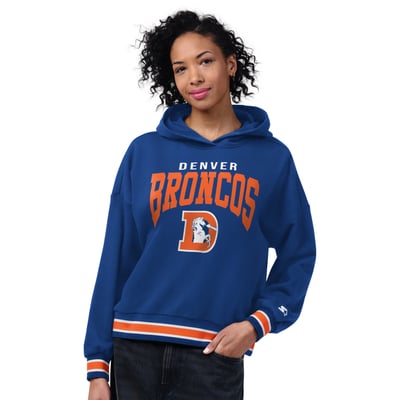 Denver Broncos Starter Women's Vintage Home Plate Hoodie - Royal