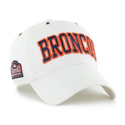 Denver Broncos Stoney Clover Lane x '47 Women's Overlay Clean Up Adjustable Hat - White