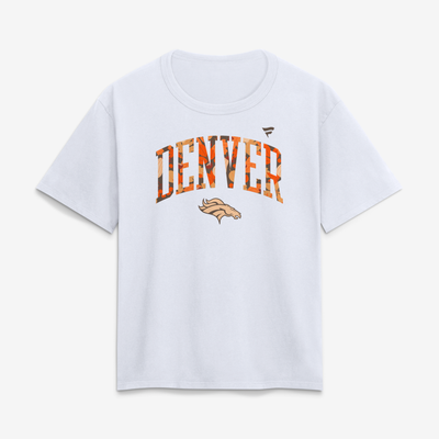 Denver Broncos Women's Fall Wordmark T-Shirt - White