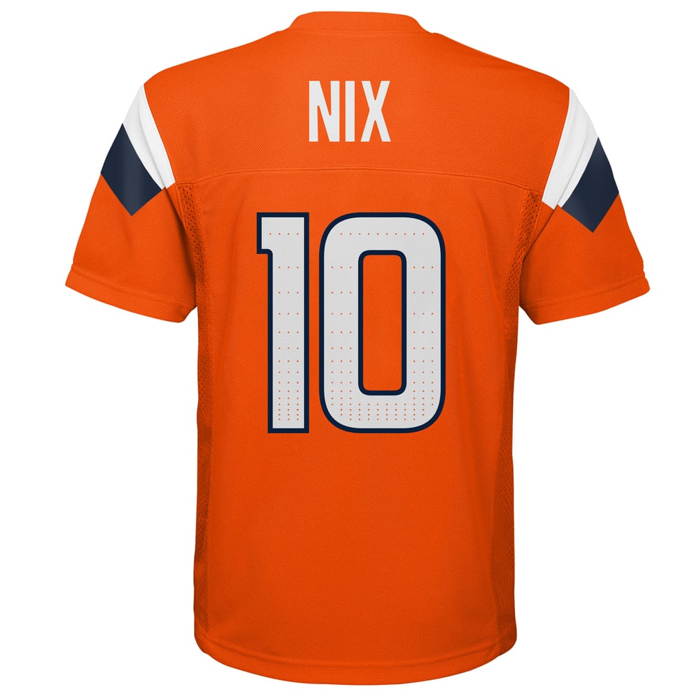 Youth Bo Nix Orange Denver Broncos Replica Jersey