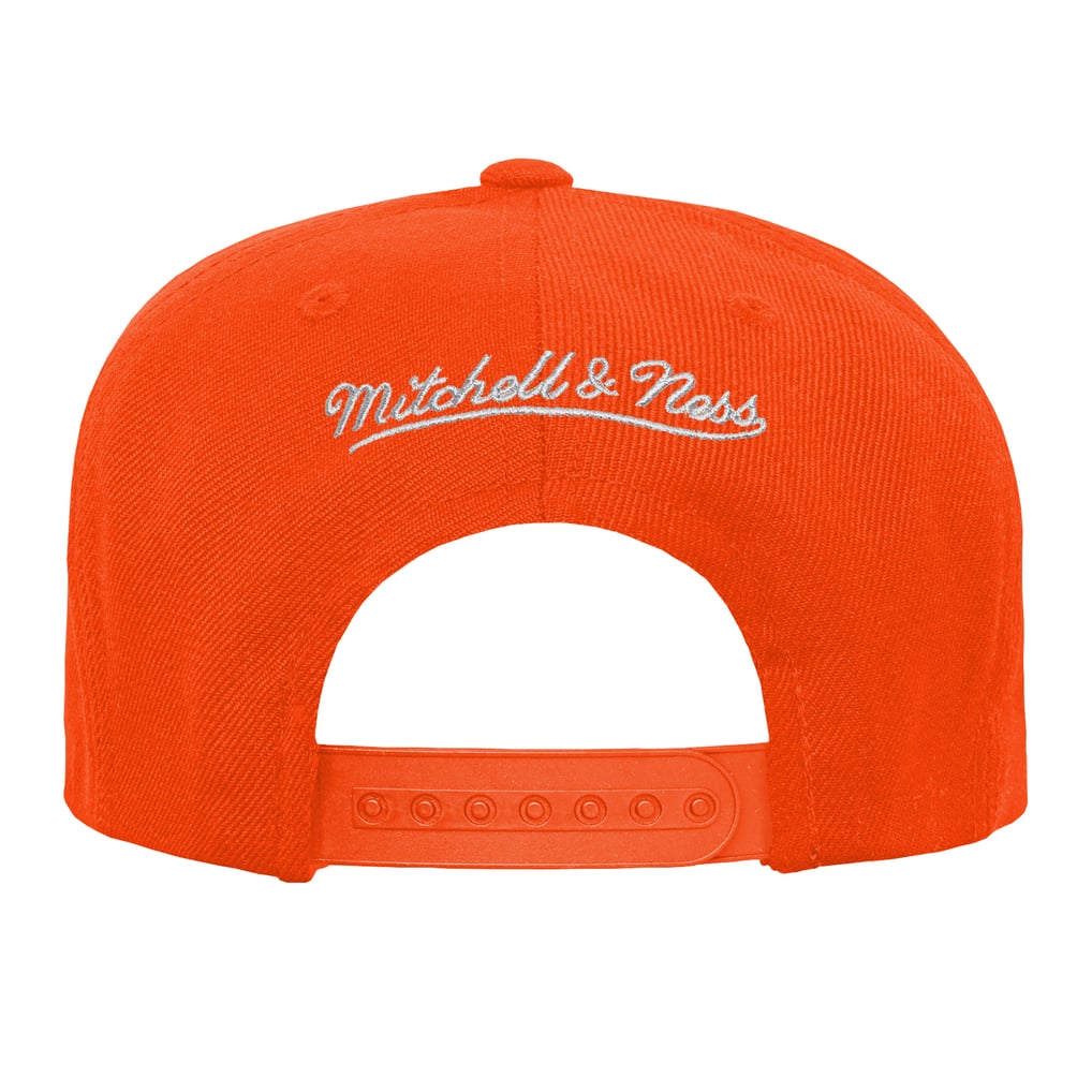 Youth Mitchell & Ness Orange Denver Broncos Head Coach Flat Brim Snapback Hat