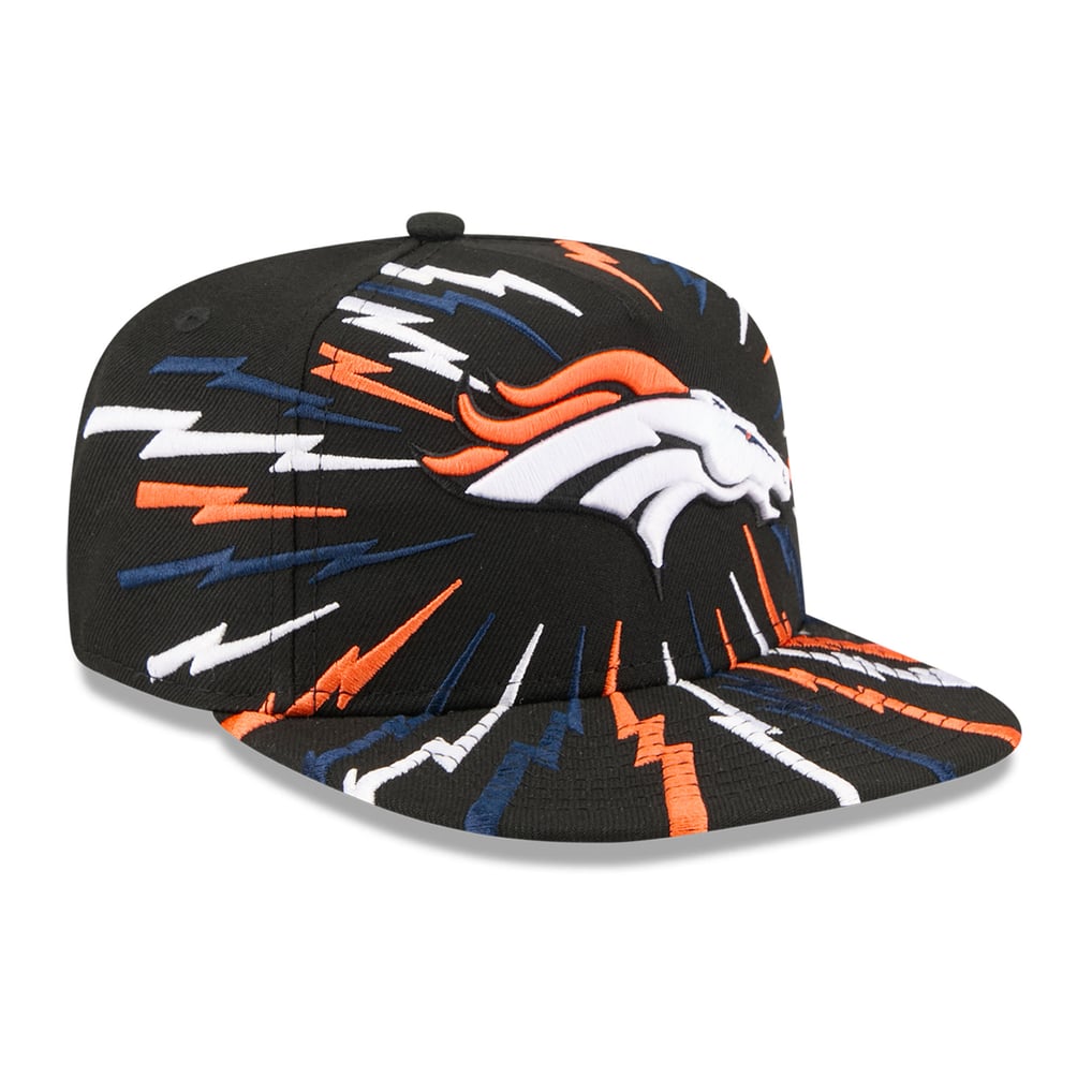 Youth New Era Black Denver Broncos Bolt 9FIFTY A-Frame Snapback Hat