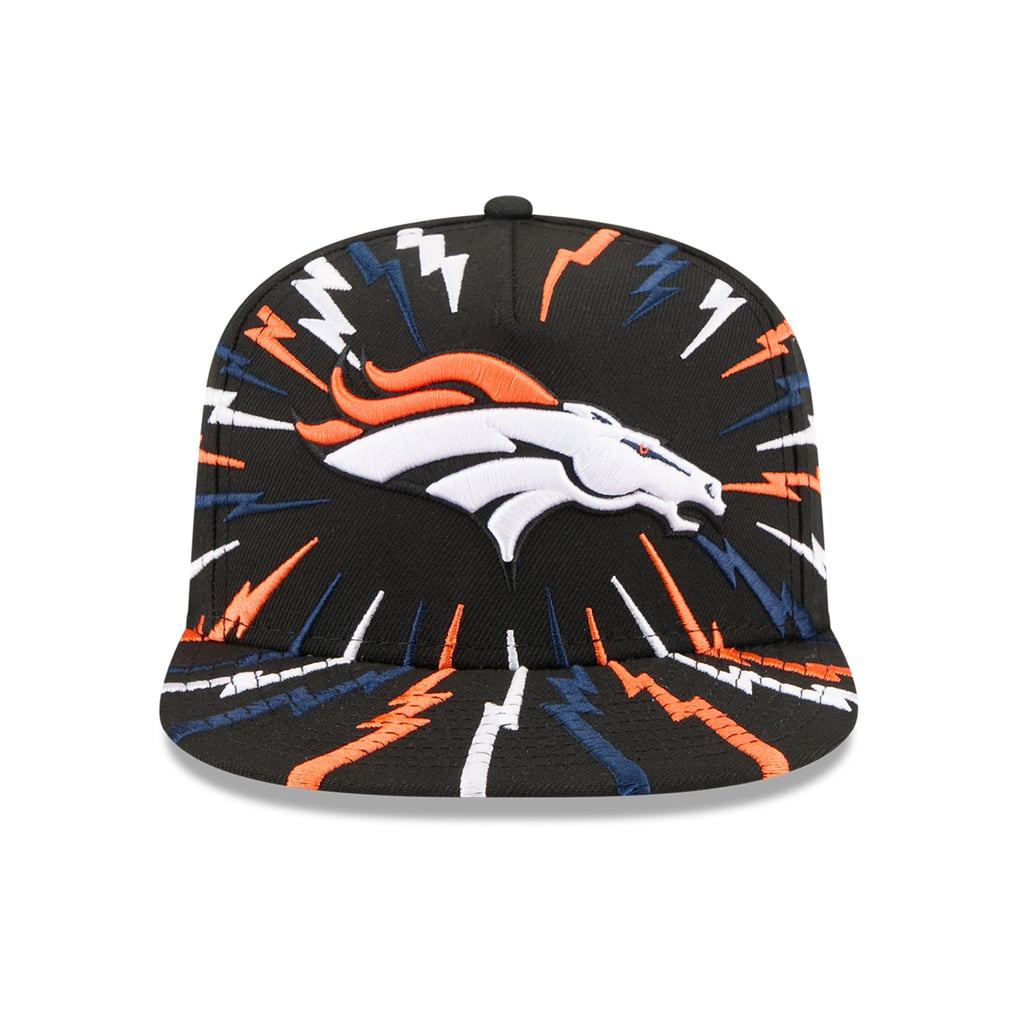 Youth New Era Black Denver Broncos Bolt A-Frame 9FIFTY Snapback Hat