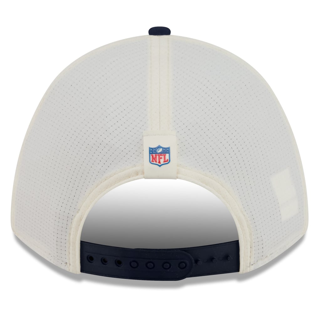 Youth New Era Cream/Navy Denver Broncos 2026 Training Camp 9FORTY M-Crown Adjustable Hat