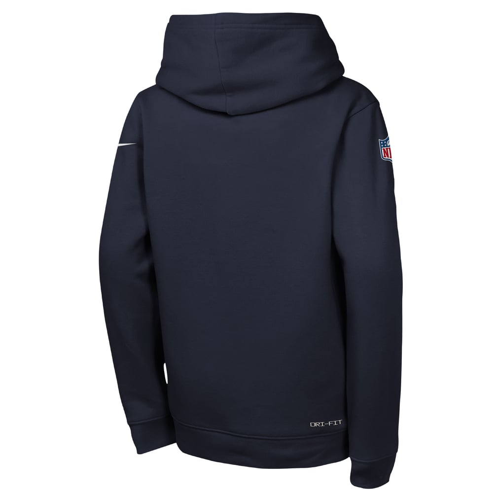 Youth Nike Navy Denver Broncos Sideline Dri-FIT Hoodie