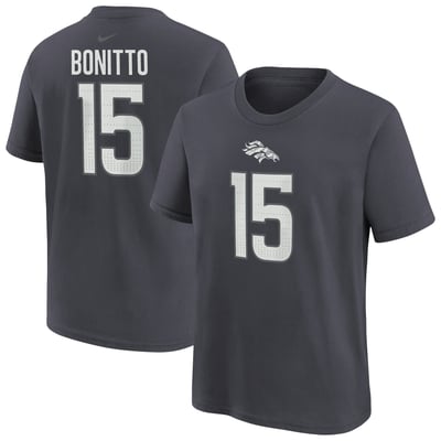 Nik Bonitto Denver Broncos Nike Youth Name & Number T-Shirt - Anthracite

