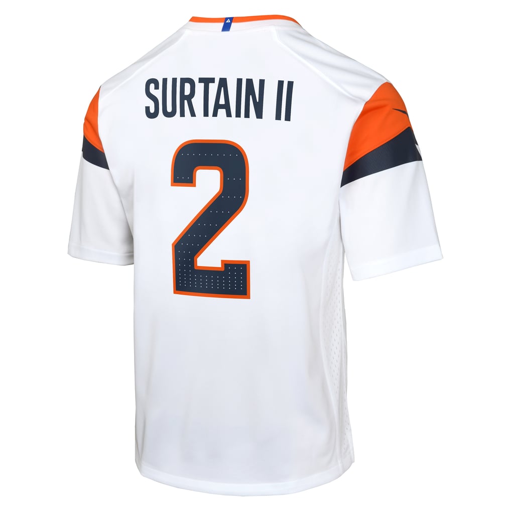 Youth Nike Patrick Surtain II White Denver Broncos Game Jersey