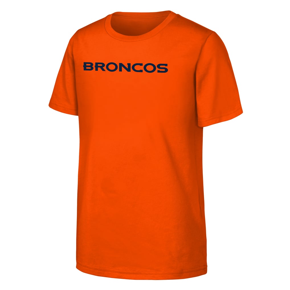 Youth Outerstuff Bo Nix Orange Denver Broncos Name & Number T-Shirt
