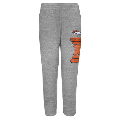 Denver Broncos Outerstuff Youth Jet Stream Jogger Pants - Gray